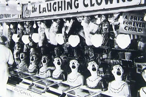 As well as Frontierland, there was a fairground in Morecambe behind the Winter Gardens theatre. One of its most popular attractions with younger children was the Laughing Clowns stall (pictured).