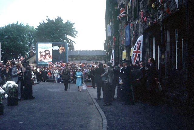 The Queen starts her walkabout in Lancaster for the silver jubilee visit in 1977. From Mr R Walker, Slyne.