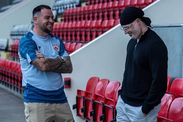 Lee Tomlin is Ashvir Singh Johal's assistant Photo: Morecambe FC