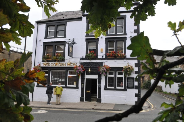 A public house has existed on the Moor Lane site since at least the late 15th century. The Golden Lion is rumoured to be the last stopping place for the Pendle Witches on their way to the gallows. The pub scored 4.4 out of 5 from 305 reviews on Google.