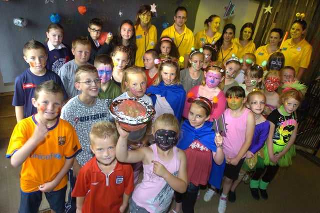 Youngsters at the Lancaster City Council Cultural Services Summer Playscheme held at Skerton High School.
