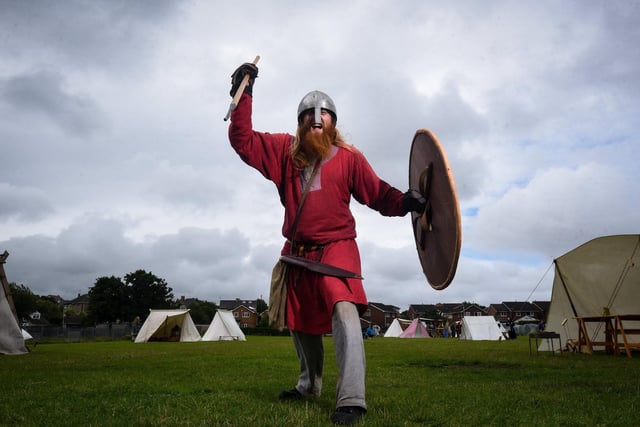 Ready for battle at Heysham Viking Festival. Picture by Daniel Martino.