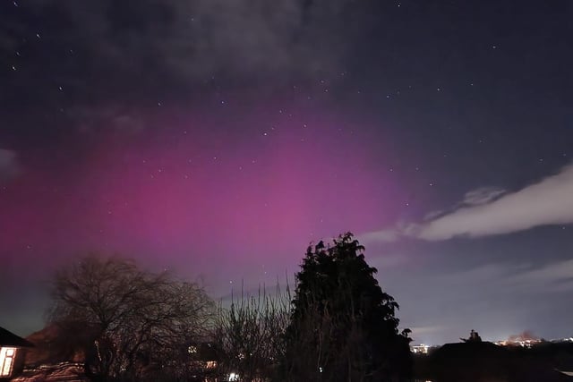 Kirsty Clark took this stunning photo of the Northern Lights from her home in Heysham.