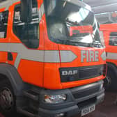 The fire service are investigating the cause of a blaze at a commercial building in Lancaster.