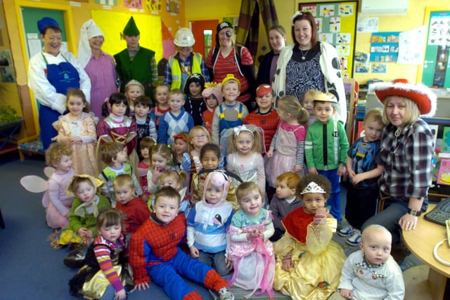 To celebrate World Book Day in 2018 the children and staff at Treetops Nursery at Lancaster & Morecambe College dressed up as their favourite book characters