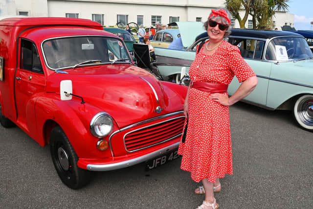 Seeing red at the vintage festival. Picture: Michelle Adamson