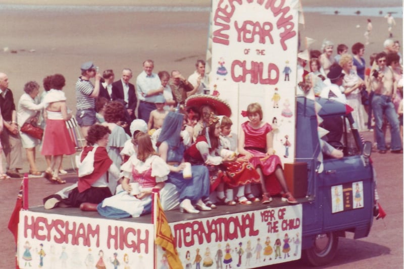 A Heysham High School Morecambe Carnival float.