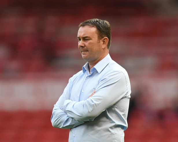 Shrimps manager Derek Adams (Photo by Tony Marshall/Getty Images)