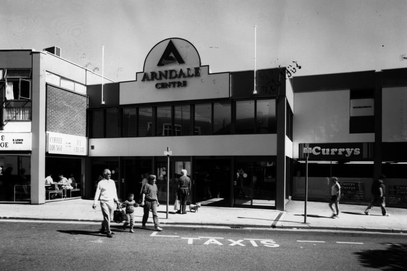 An old picture of the Arndale Centre, Morecambe.