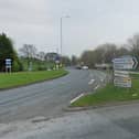 The A6 at the Hampson Green roundabout - the point of the route from which new safety measures will be introduced (image: Google)