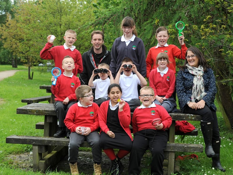 Morecambe Road School holding a Bio Blitz day in the school grounds.
