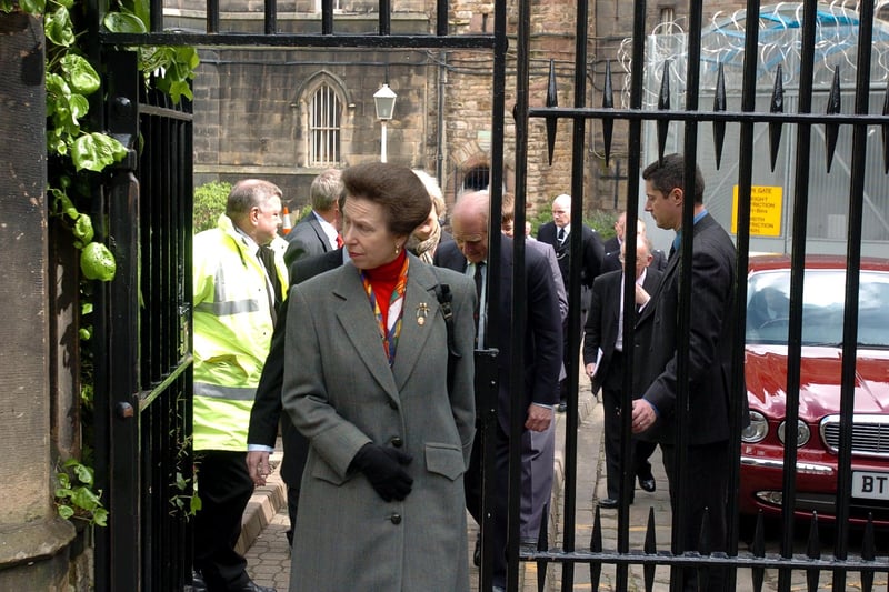 The Princess Royal during her visit to Lancaster Castle Prison.