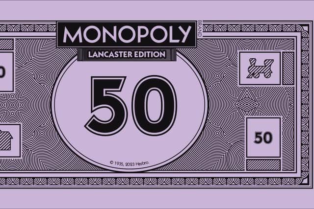 How the Lancaster Monopoly money might look.