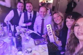John Harrison from Houseclub Estate Agents with his team at the ESTAS Customer Service Awards 2023 where they won gold.