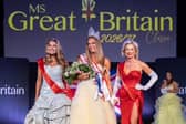 Victoria Dodd (right) with other beauty contestants at the Miss GB Classic Final. Victoria came in the top 3 contestants.