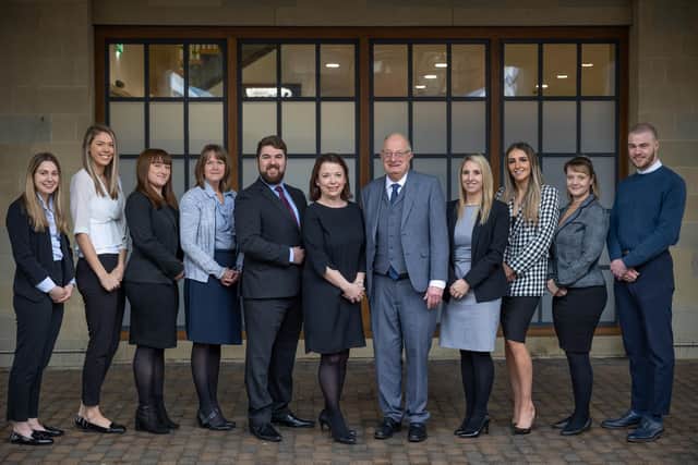 Vincents Solicitors' private client department with Lisa Lodge and Chris Mathews centre