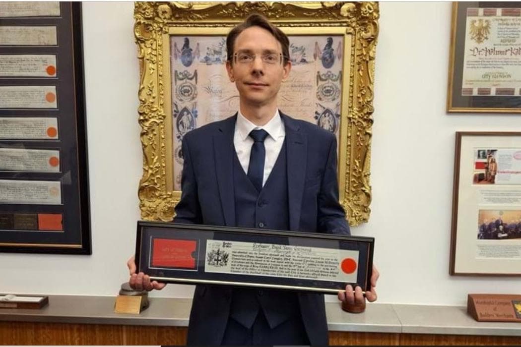Paul Rayson Lancaster University professor receives Freedom of the City of London