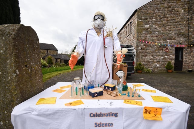 Celebrating science at Wray Scarecrow Festival.