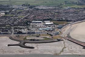 An aerial view of the Frontierland site in Morecambe. Picture from Lancaster City Council.