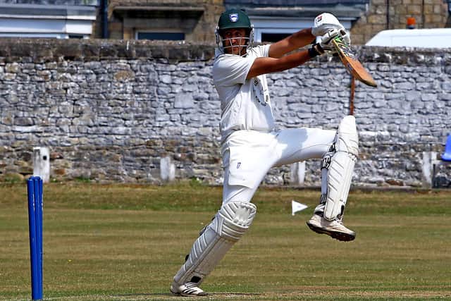 Faizan Khan top-scored in Lancaster's defeat against Mawdesley Picture: Tony North