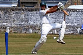 Faizan Khan top-scored in Lancaster's defeat against Mawdesley Picture: Tony North