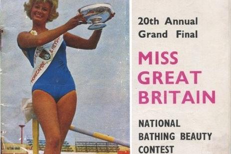 The front cover of a souvenir programme for the Miss Great Britain bathing beauties final of 1964 in Morecambe.