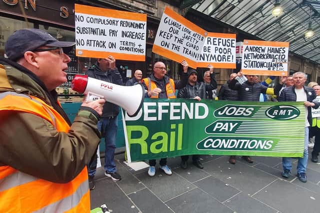 The RMT has staged eight Britain-wide strikes and one at ScotRail so far this year - with four more stoppages to come. Picture: John Devlin