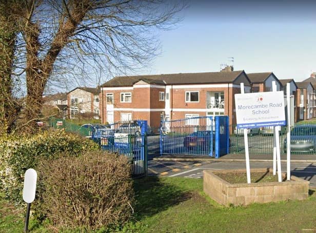 Another 34 pupils will be accommodated by Morecambe Road School under its expansion plans -  but 12 of them will be based in a new building at nearby Lancaster and Morecambe Coillege (image: Google)