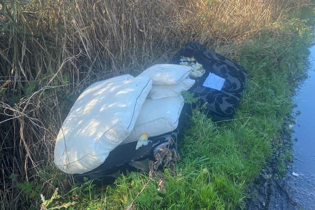 The fly-tipping in Bolton-le-Sands.