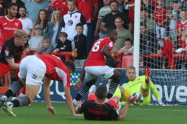 Morecambe beat Stoke City on penalties on Tuesday evening Picture: Ian Lyon