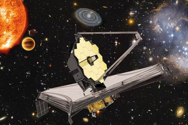 An artist’s impression of the James Webb Telescope in space. Credit: ESA, NASA, S.Beckwith (STSci) and the HUDF team, Northrup Grumman Aerospace Systems/STSci/ATG medialab