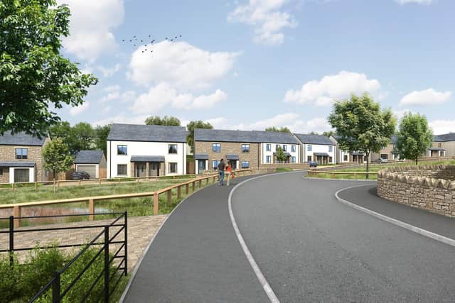An artist's impression of how the new estate will look