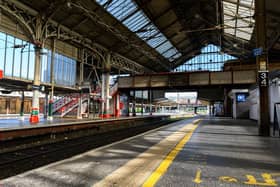 Empty platforms at Preston Train Station on Tuesday. Photo: Kelvin Stuttard