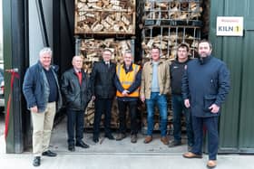 The official opening of one of the largest wood drying kilns in the UK at Logs Direct in Halton.