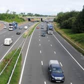 The accident involving four cars happened on the northbound carriageway of the M6 at Junction 33 (Galgate).