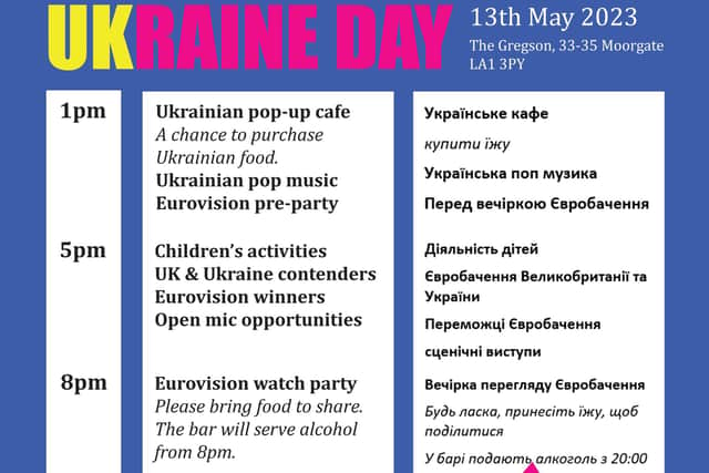 The events will lead up to a Eurovision watch-along in the evening.