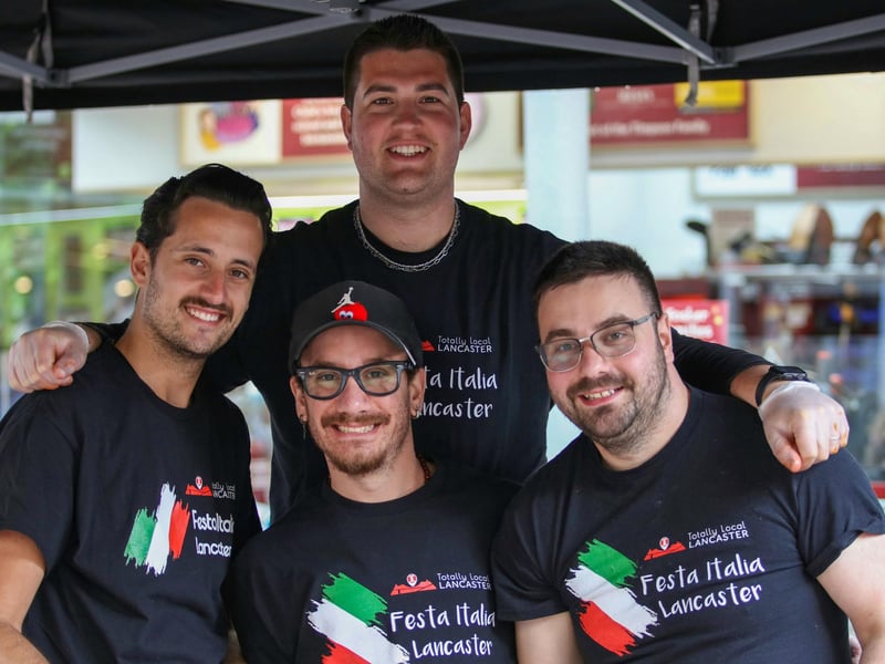 One of the many Italian food stalls at Lancaster Festa Italia.