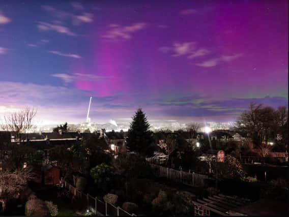 The Northern Lights. Sean Howell's picture was taken from Grasmere Road in Lancaster.