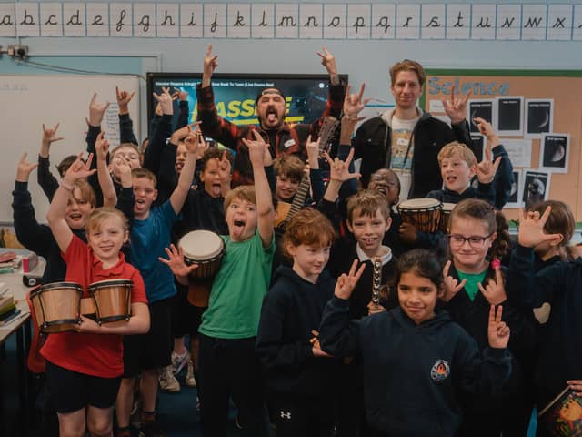 The band Massive Wagons worked with pupils at Dallas Road School during last year's Lancaster Music Festival and there are plans to involve more schools this year. Photo: Nettlespie Photography.