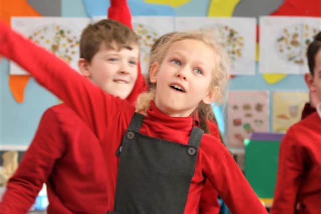 Pupils blend music, dance and science in a brand new workshop to promote health.