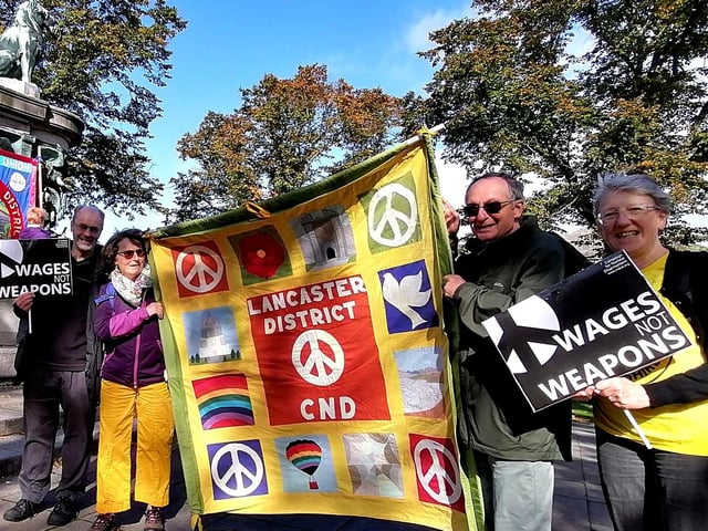 Lancaster District CND in Dalton Square.