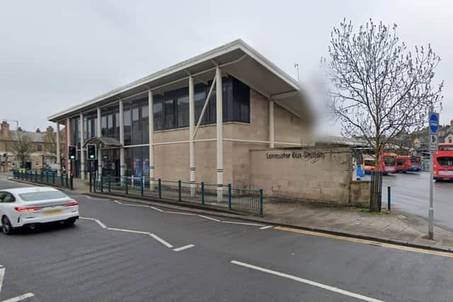 Lancaster bus station reopens after broken manhole cover repaired. Picture from Google Street View.