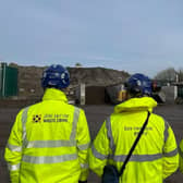The operation at the Lancashire landfill site.