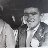 Freda and Derek Thompson on their wedding day in 1958.