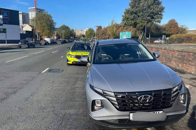 This Hyundai Tucson was stopped in Stanley Street, Preston.
The driver thought he would be safe to drive having smoked cannabis the night before, but provided a positive roadside test and was arrested.