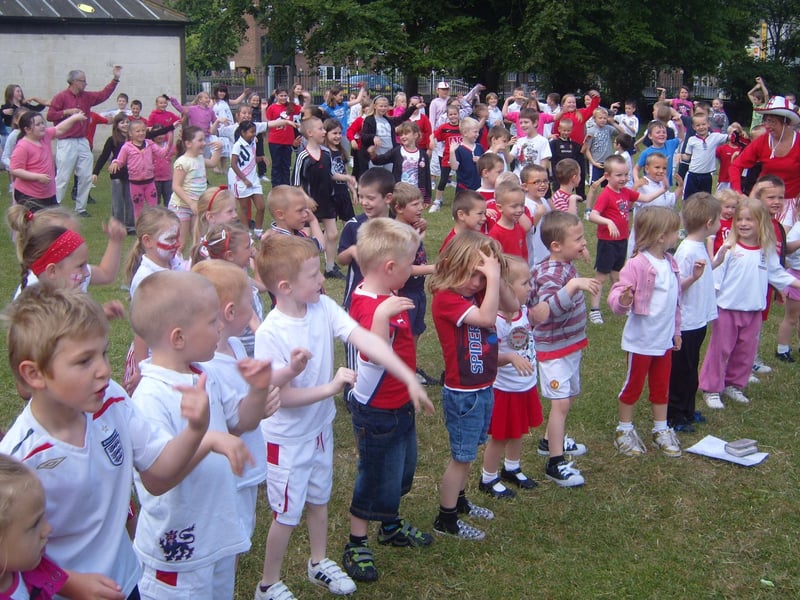 Children at Morecambe Bay School enjoyed World Cup themed activities on their open day.