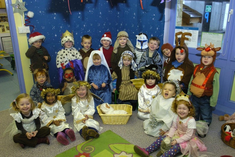 Appletree Nursery School, Lancaster, in their 2009 nativity play.