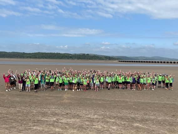 150 people took part in the annual Morecambe Bay Walk for Derian House.
