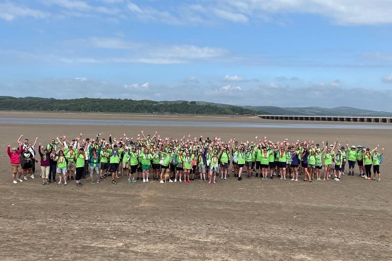 150 people took part in the annual Morecambe Bay Walk for Derian House.