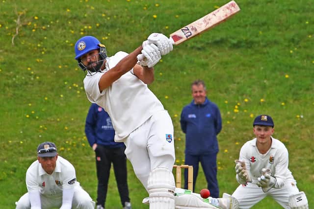 Irfan Khan top-scored in Lancaster CC's defeat against Blackpool Picture: Tony North